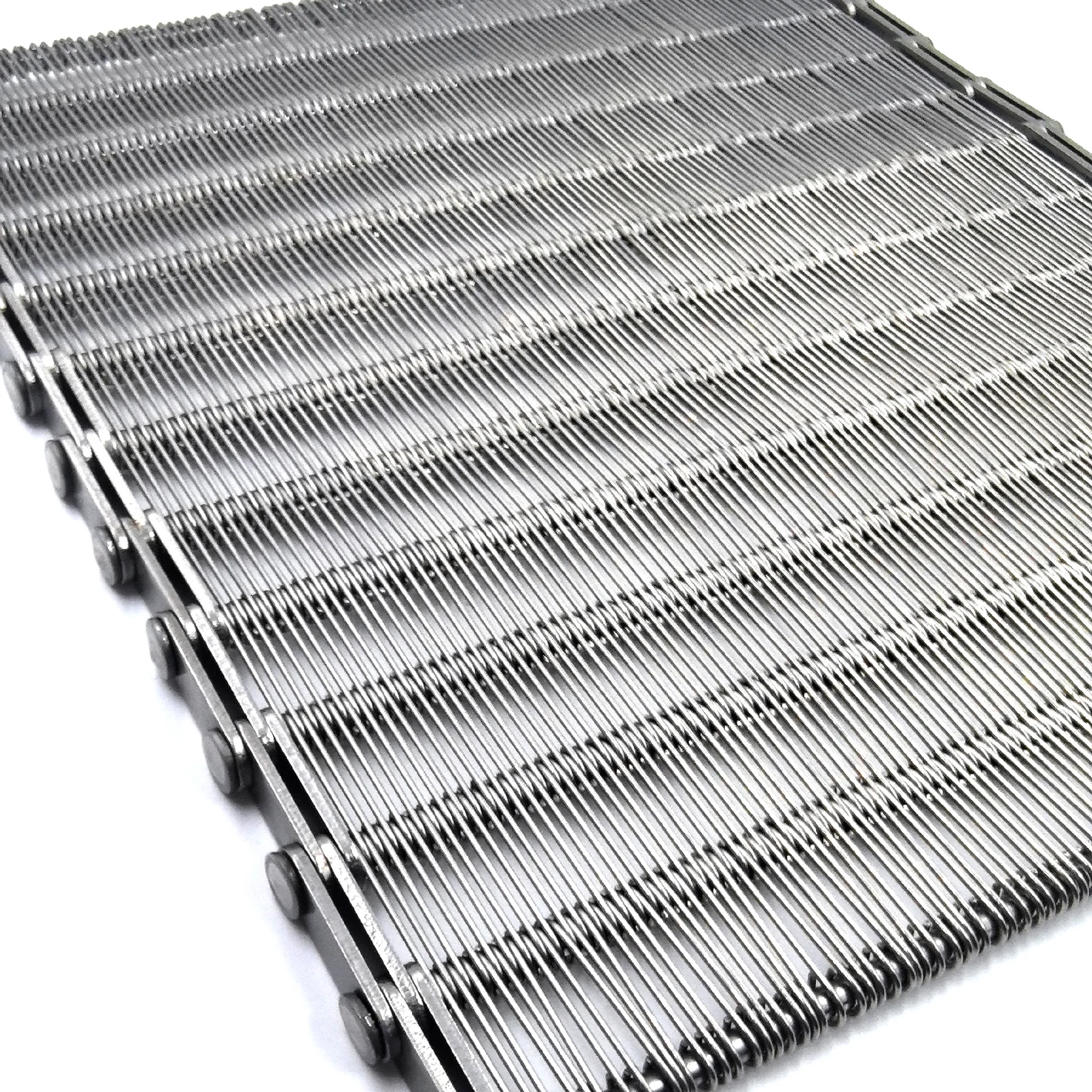 Eye Link Belt, also called an Eyelink Belt or Eye-Link Conveyor Belt, showing the open linked surface and side-chain arrangement.