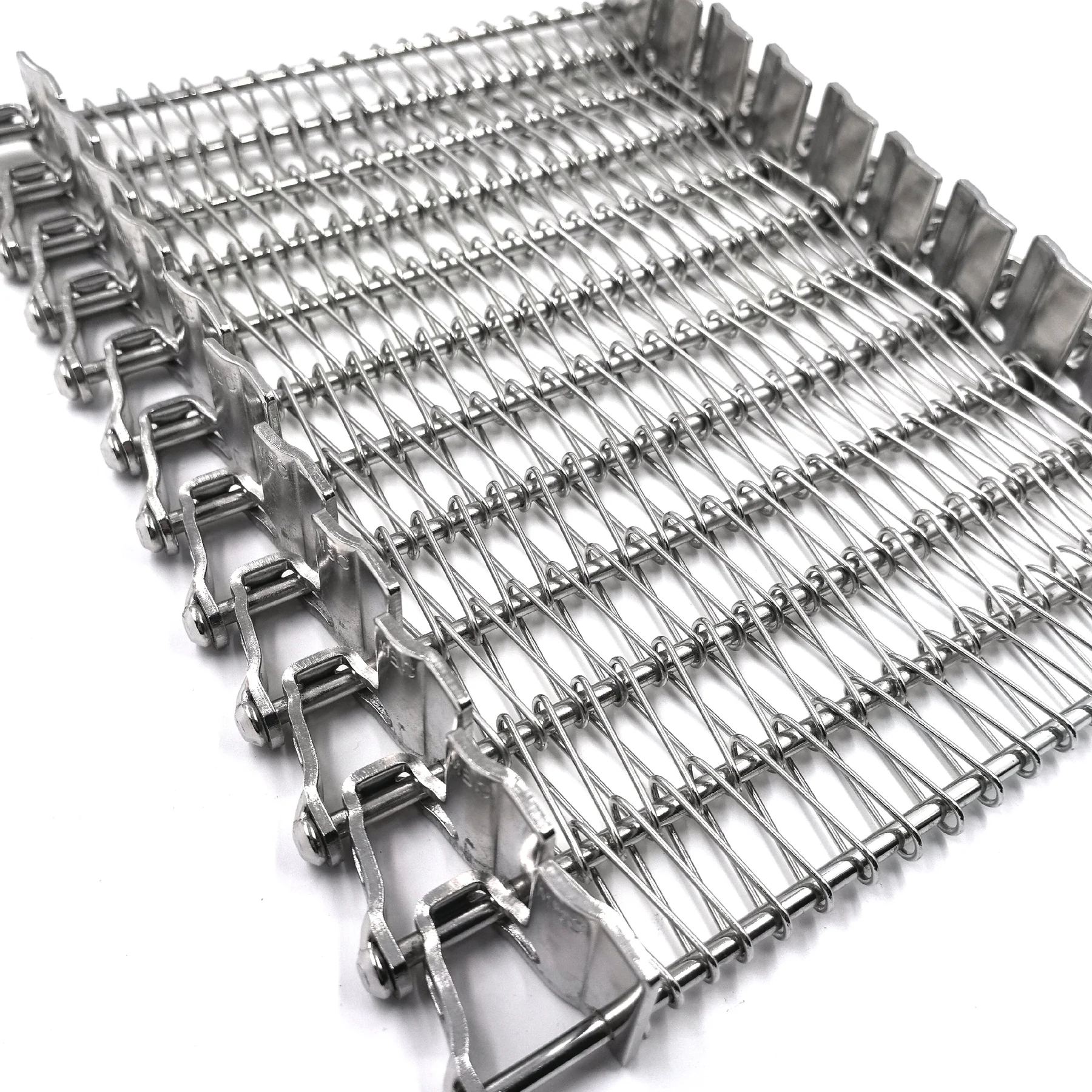 Metal conveyor belt structure for project review