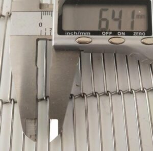 trapezoidal mesh belt pitch