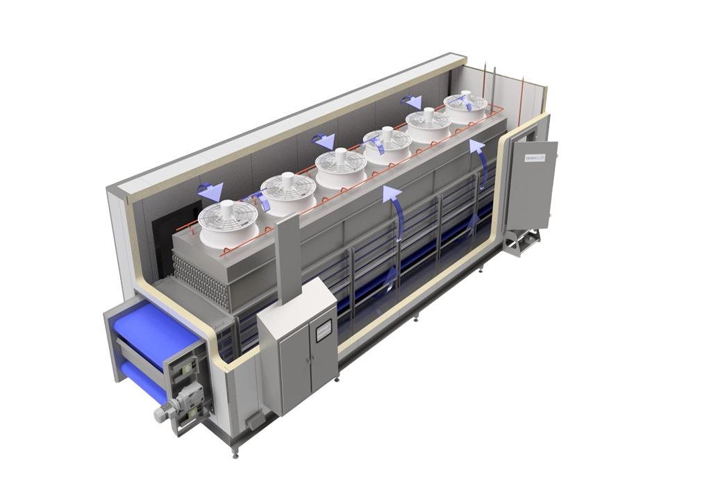 JBL Mesh Belt reference: IQF tunnel freezer