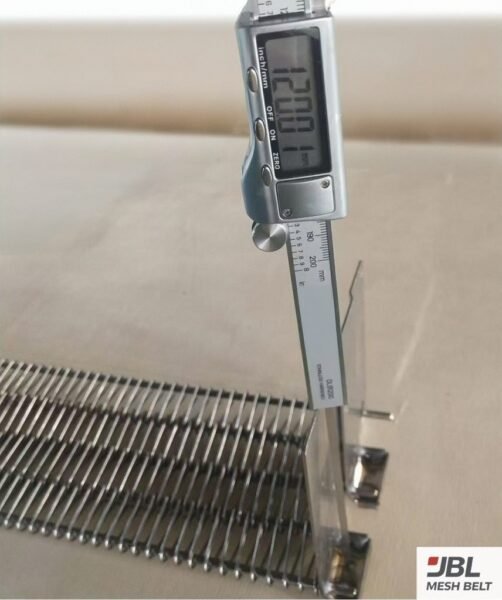 jbl mesh belt 0455 self stacking belt side guard height check