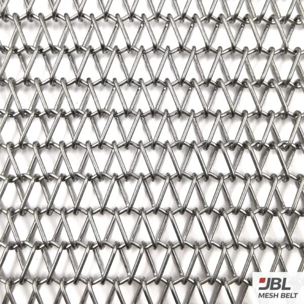 Balanced weave belt mesh close-up