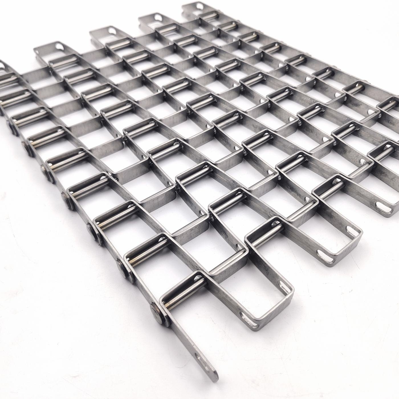 Plate link conveyor belt structure